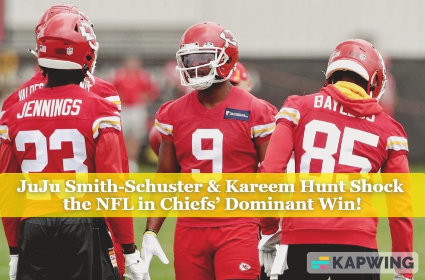 JuJu Smith-Schuster shines in the Chiefs vs Saints game with key player stats